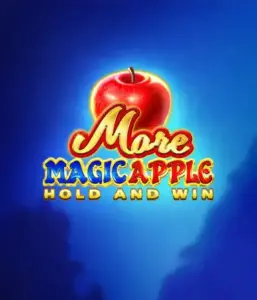 Step into the enchanting world of the More Magic Apple slot game by 3 Oaks Gaming, showcasing a glistening red apple on a deep blue background. This image conveys the enchanting theme with a touch of mystery. Ideal for fans of fantasy, the vibrant color scheme and attractive artwork make this slot stand out. 